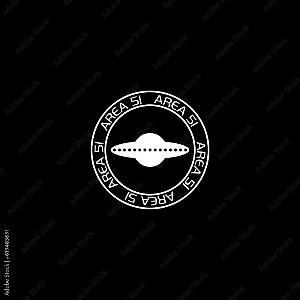 UFO icon, spacecraft of alien icon isolated on black background UFO icon, spacecraft of alien icon isolated on black background