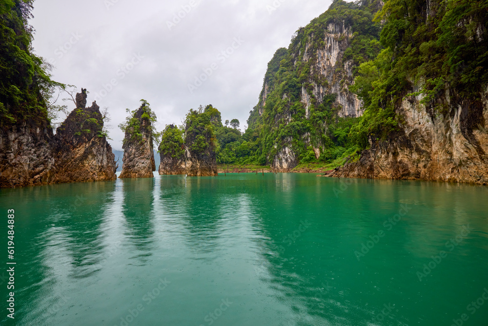Landscape from Thailand, Khao Sok National Park, on a rainy day. Landscape from Thailand, Khao Sok National Park, on a rainy day.