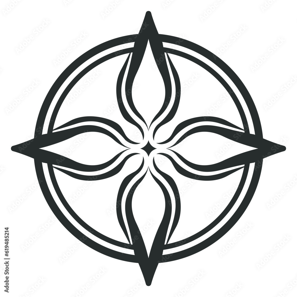 An elegant geometric abstract vector icon, designed as an ornate emblem with intricate details, perfect for sophisticated and creative projects. An elegant geometric abstract vector icon, designed as an ornate emblem with intricate details, perfect for sophisticated and creative projects.