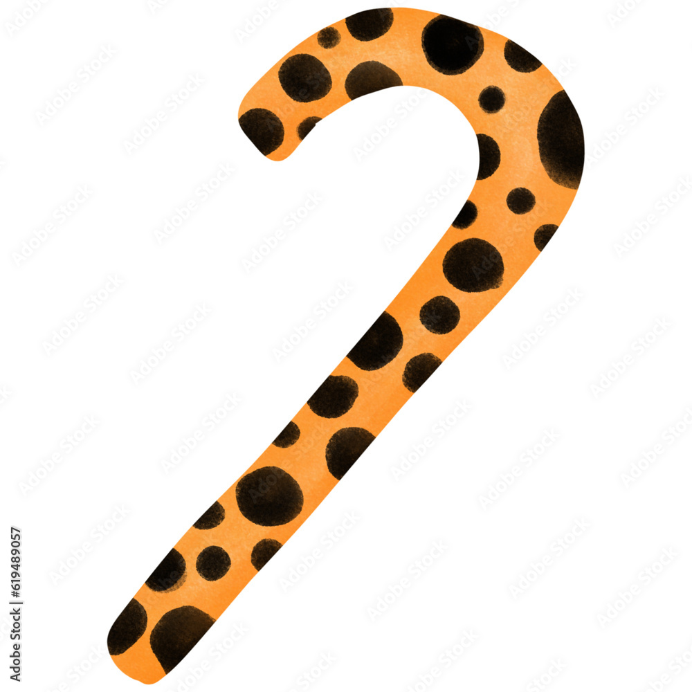 The orange candies with black dots look delicious but are also dangerous. The orange candies with black dots look delicious but are also dangerous.
