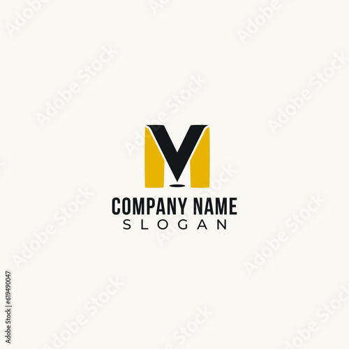 Free Download M and V lettermark logo design - GFXLoad