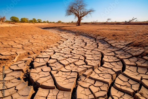 Climate change - dried up river