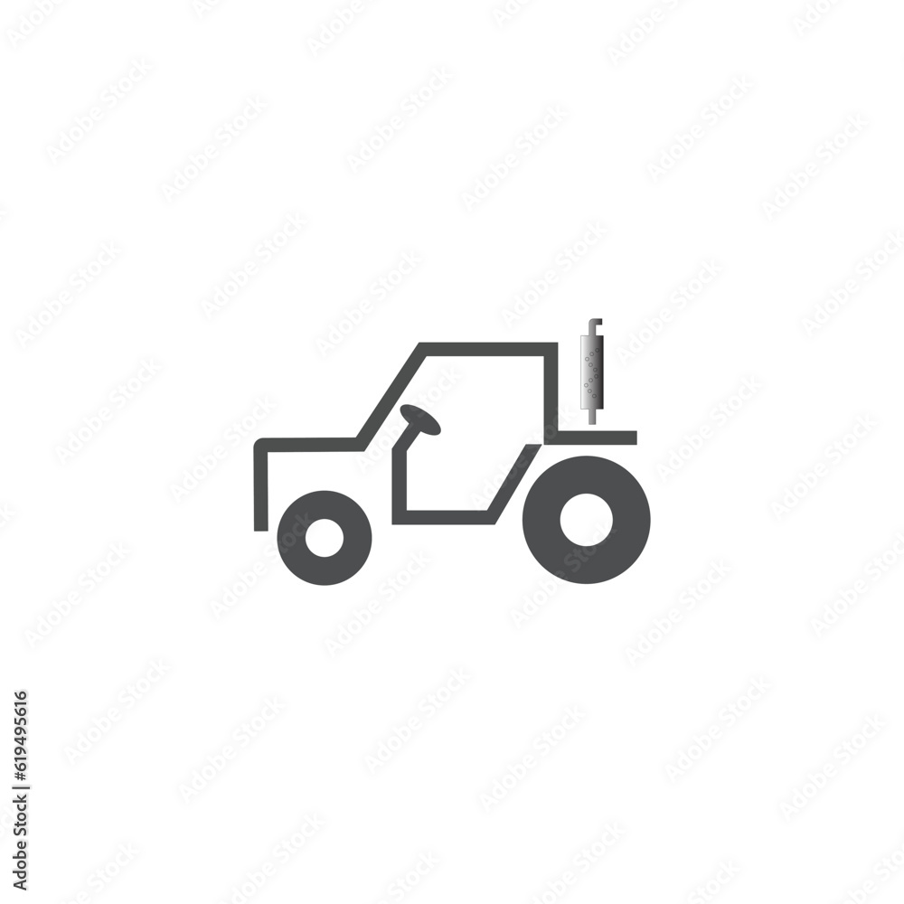 ICON TRACTOR FARMER TEMPLATE DESIGN