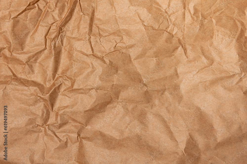 Obraz premium Abstract Crumpled And Creased Recycle Brown Paper Texture Background