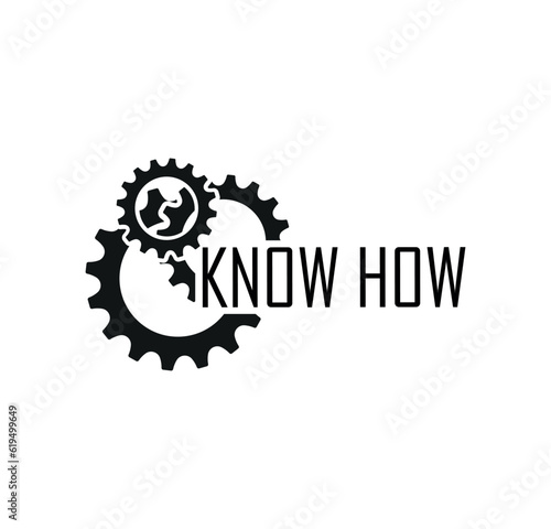 know how icon on white background