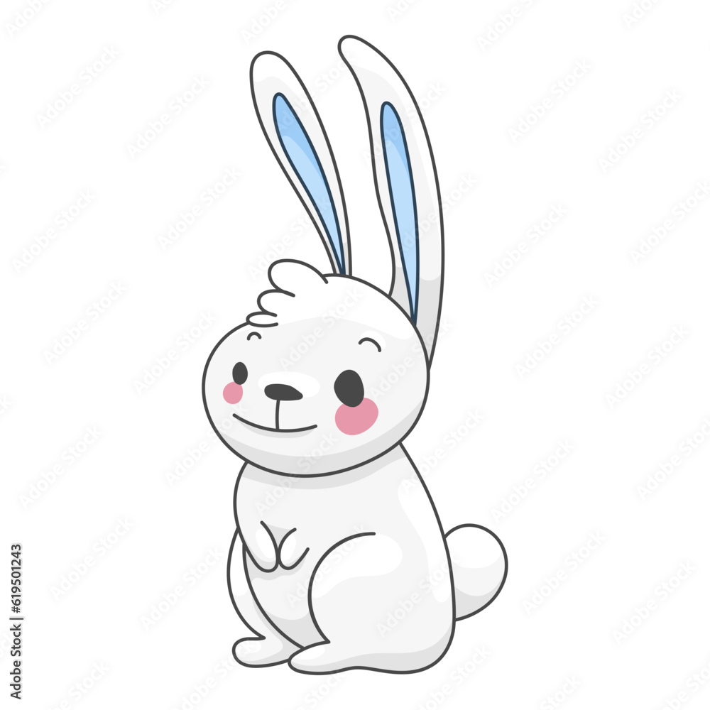 Obraz premium Sticker Hare Character