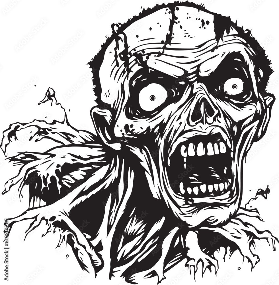 Fototapeta premium Zombie Halloween Skeleton Creepy Dead