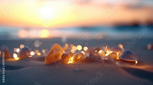colorful stones at the golden hours reflecting lights in the beach multicolor stones on the beach real tropical vibe background water and the sandy beach perfect golden hours relaxing sunny day 