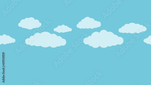 流れる雲　リピート動画