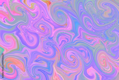 マーブル模様　ピンクと紫