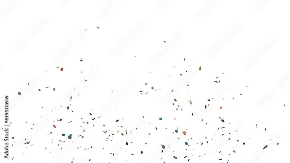 Golden Colorful Confetti Overlay Isolated On A Transparent Background Golden Colorful Confetti Overlay Isolated On A Transparent Background