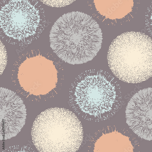 Retro Colored Firework Dots Pattern