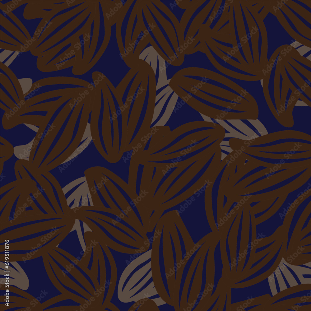 Neutral Colour Floral Seamless Pattern Design Background Neutral Colour Floral Seamless Pattern Design Background