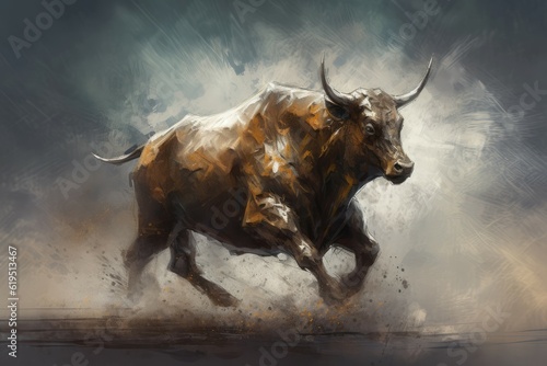 Bull run. Generate Ai