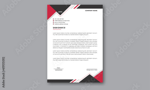 Modern Creative & Clean business style letterhead bundle of your corporate project design . Letterhead Template Vector graphic design.