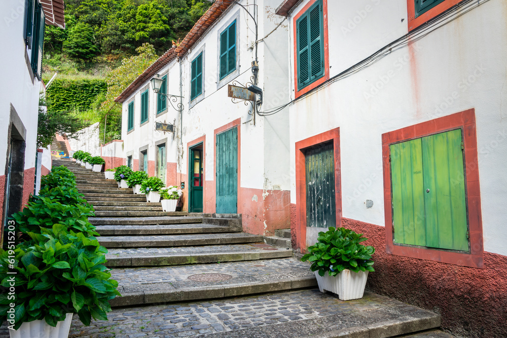 Picturesque village of Sao Vincente in Madeira island, Portugal