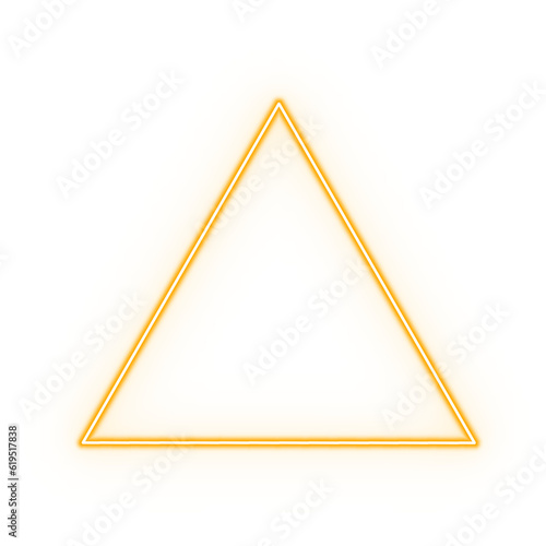 text frame neon light triangle cute colorful