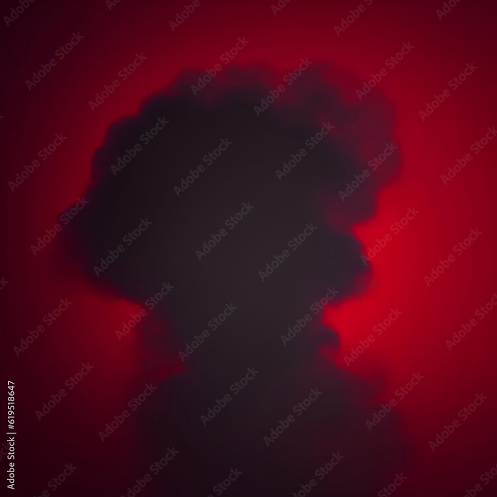 mysterious fog and smoke abstract background white background,red background,blue background,generative ai illustration art