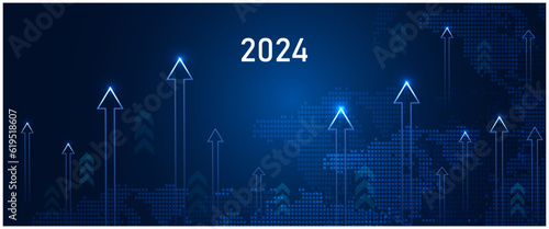 Business growth currency stock and investment economy for the year 2024.