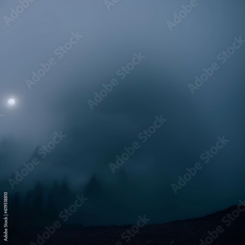 mysterious fog and smoke abstract background white background red background blue background generative ai illustration art