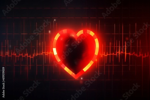 Heart rate. Generate Ai
