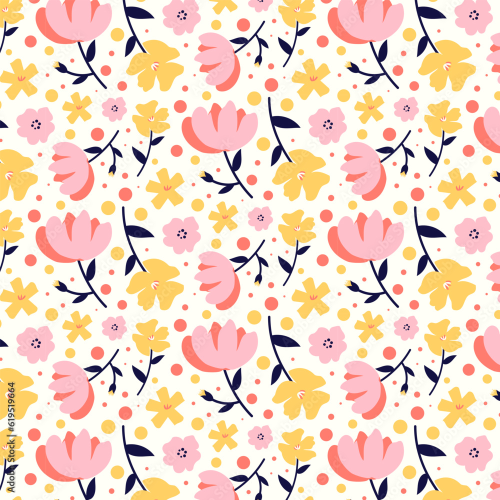 Pattern Background Flowers Pattern Background Flowers