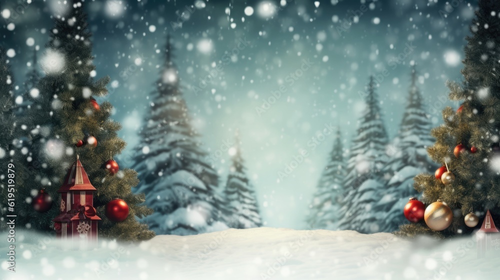 Christmas and New Year background for product placement Christmas and New Year background for product placement