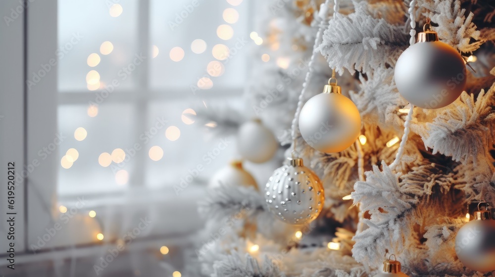 Fototapeta premium Christmas and New Year background for product placement