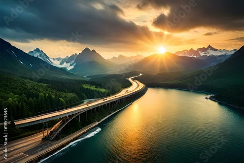 bridge over the lake