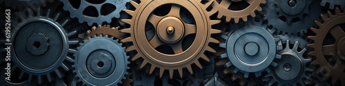 banner of clock gears