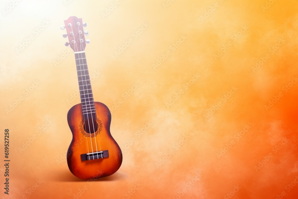 Naklejka premium Ukulele instrument. Generate Ai