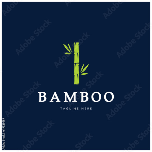 Bamboo Logo Template vector icon illustration design