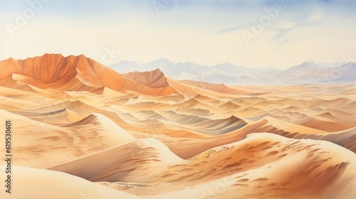 Photo Timeless deserts stretch across vast expanses