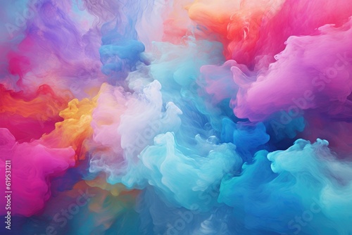 colored clouds, colorful, background, wallpaper, generative ai