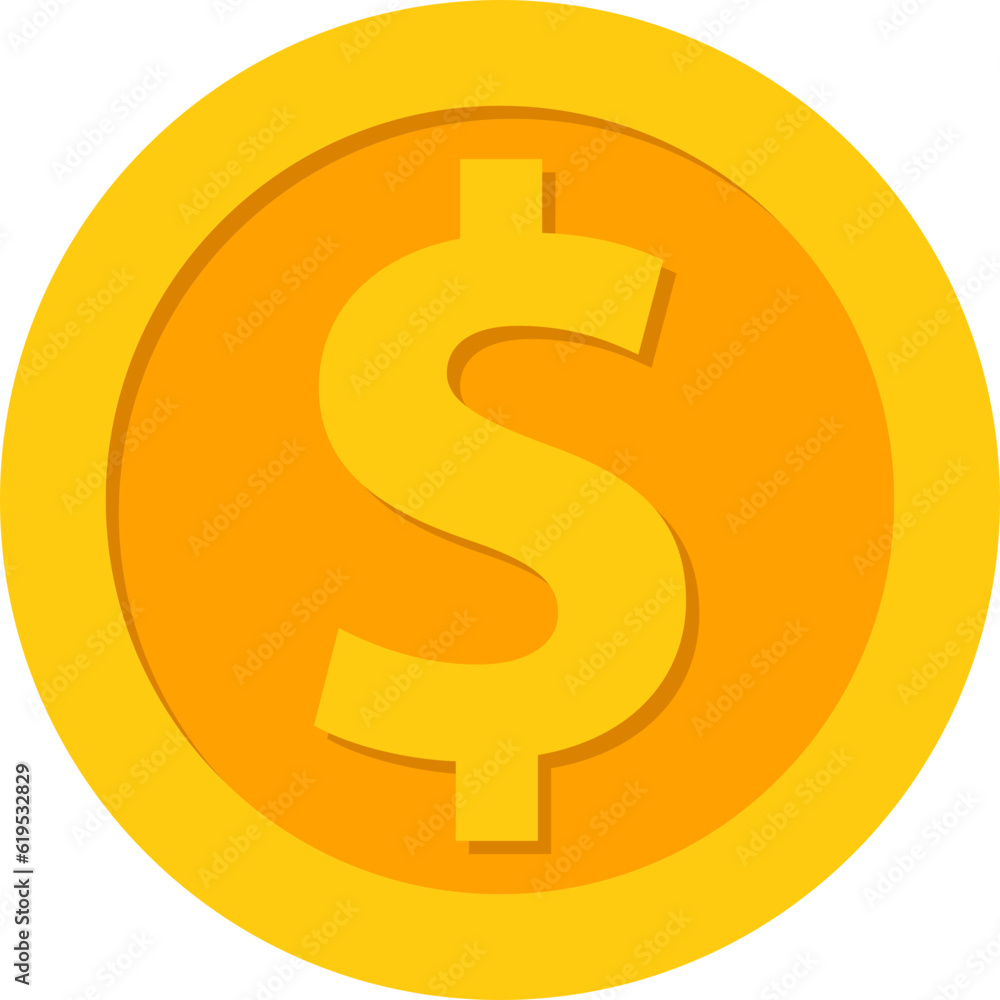 US Dollars currency coin icon