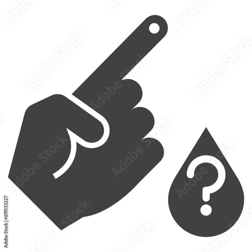 blood type , solid icon