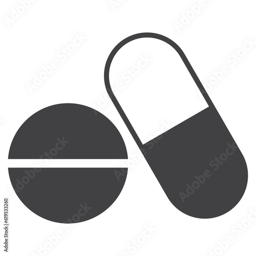 medicine drugs solid icon