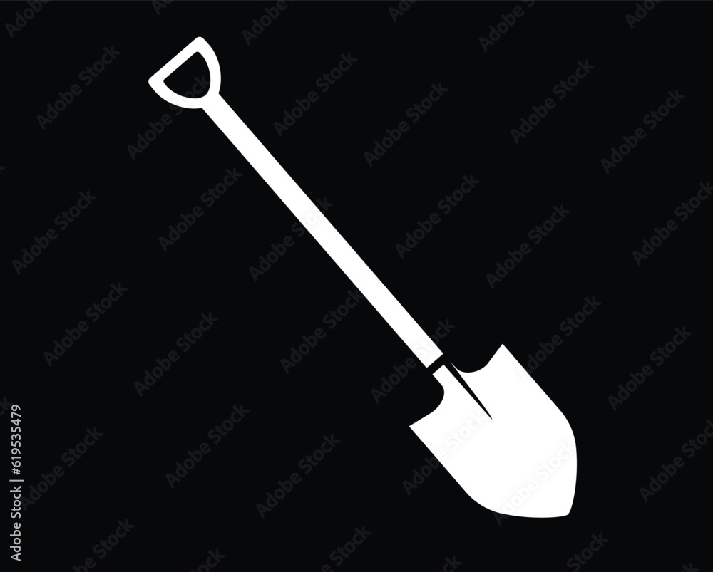shovel icon. shovel vector design. sign design