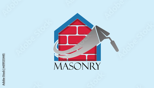 Masonry Brick Vector logo Design
