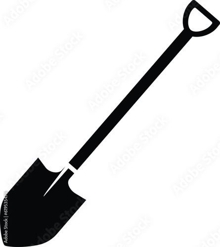 Transparent shovel icon png, vector illustration of an shovel icon in dark color and transparent background(png)