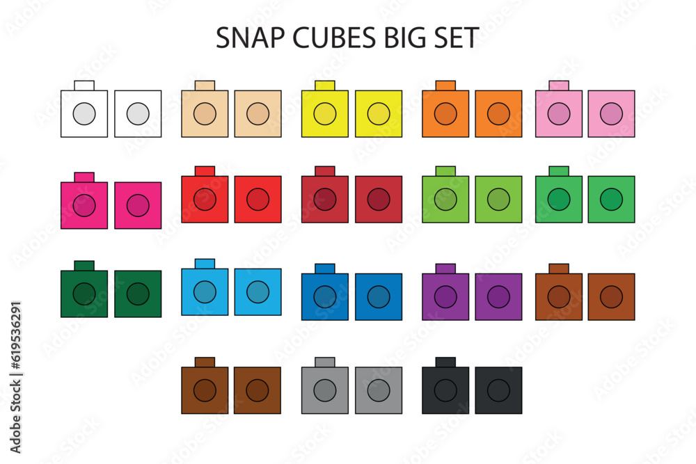 Snap counting cubes for kids, unifix cubes to create math worksheets