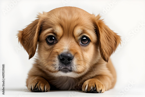 Very beautiful and cute dogs on a white background. Isolated