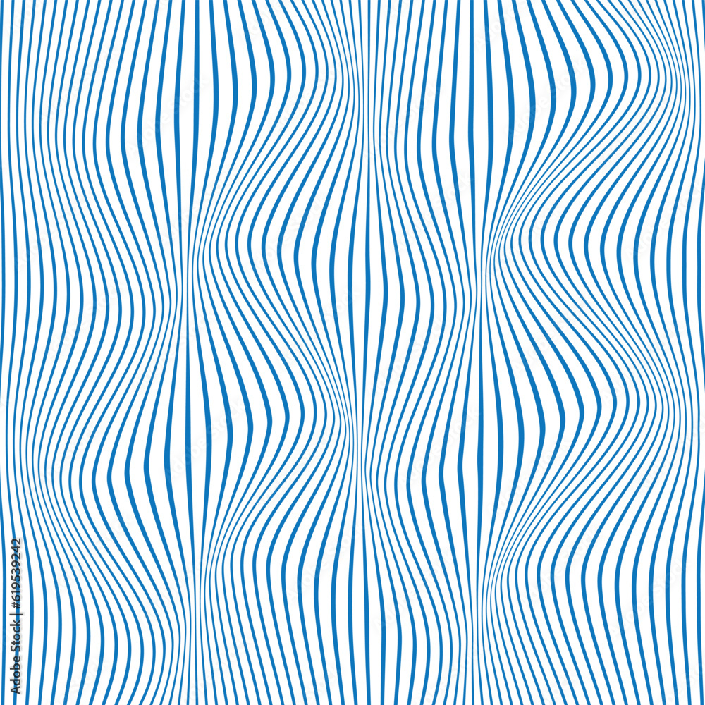 abstract monochrome geometric vertical blue line wave pattern.