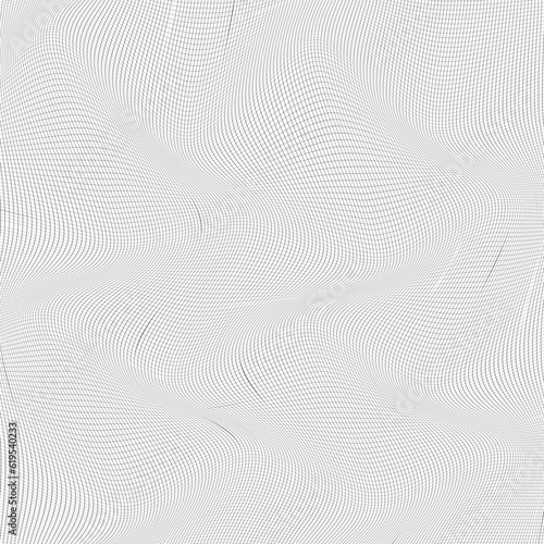 abstract monochrome geometric blend line wave pattern.