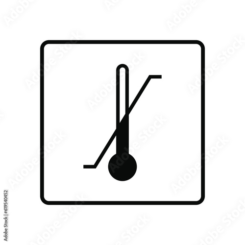 Temperature limit packaging icon vector illustration isolated on white background