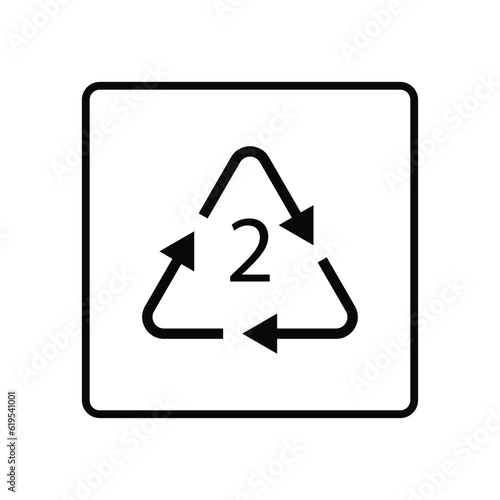 LDPE packaging sign vector illustration isolated on white background