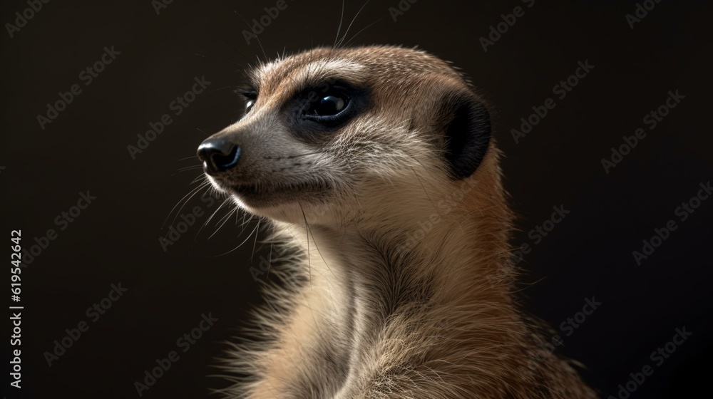 meerkat on the ground animal mammal cute wildlife generative ai meerkat on the ground animal mammal cute wildlife generative ai