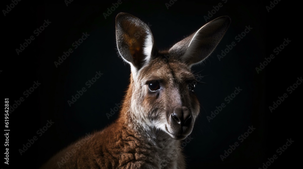 Fototapeta premium kangaroo animal wildlife nature mammal generative ai