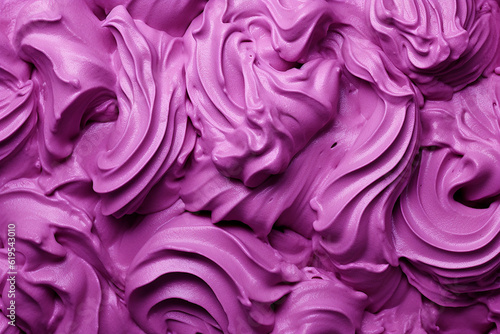 Ice cream surface texture Top view Generative AI