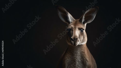 kangaroo animal wildlife nature mammal generative ai © KWY